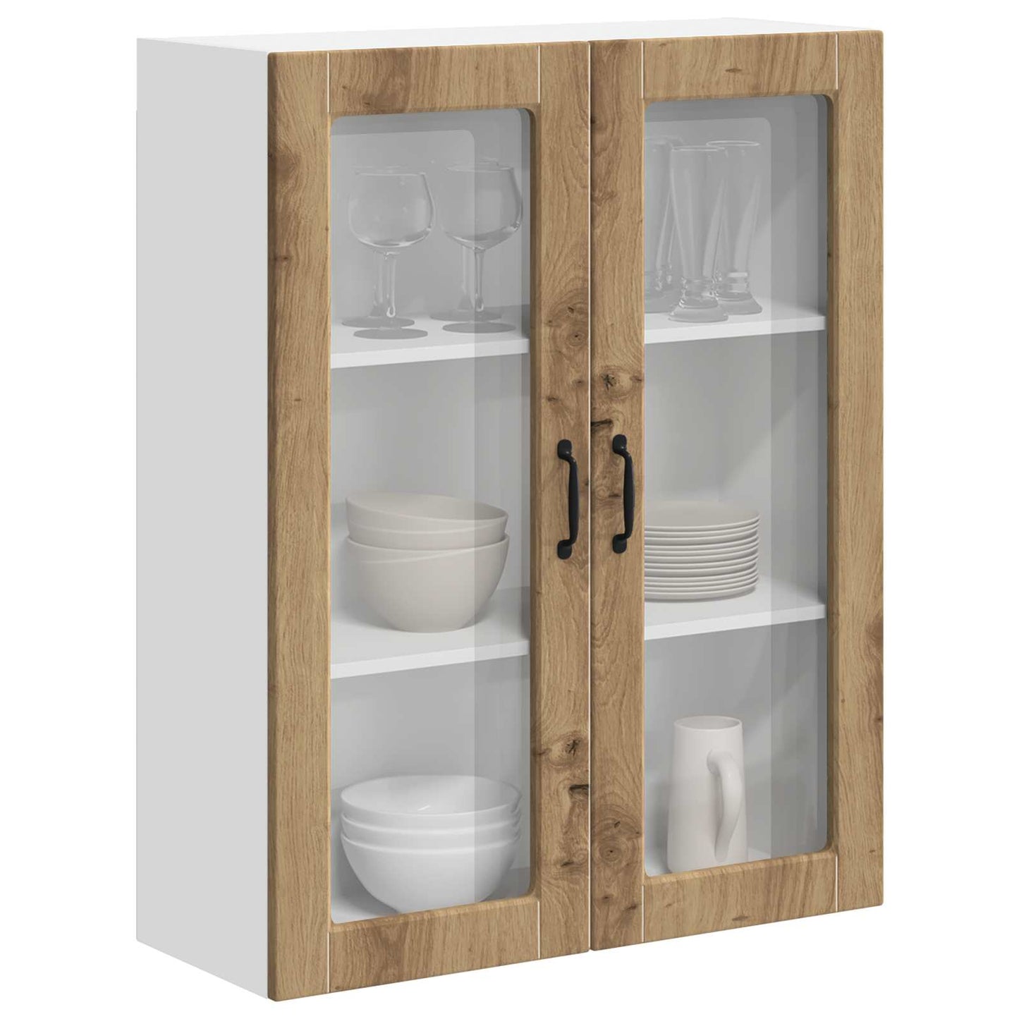 Pensile cucina con porta Rovere artigianale 80 x 31 x 100 cm