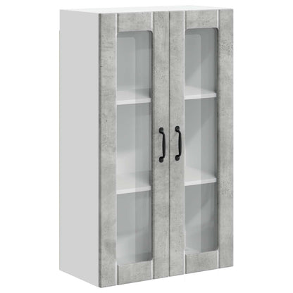 Pensile cucina con porta Grigio cemento 60 x 31 x 100 cm