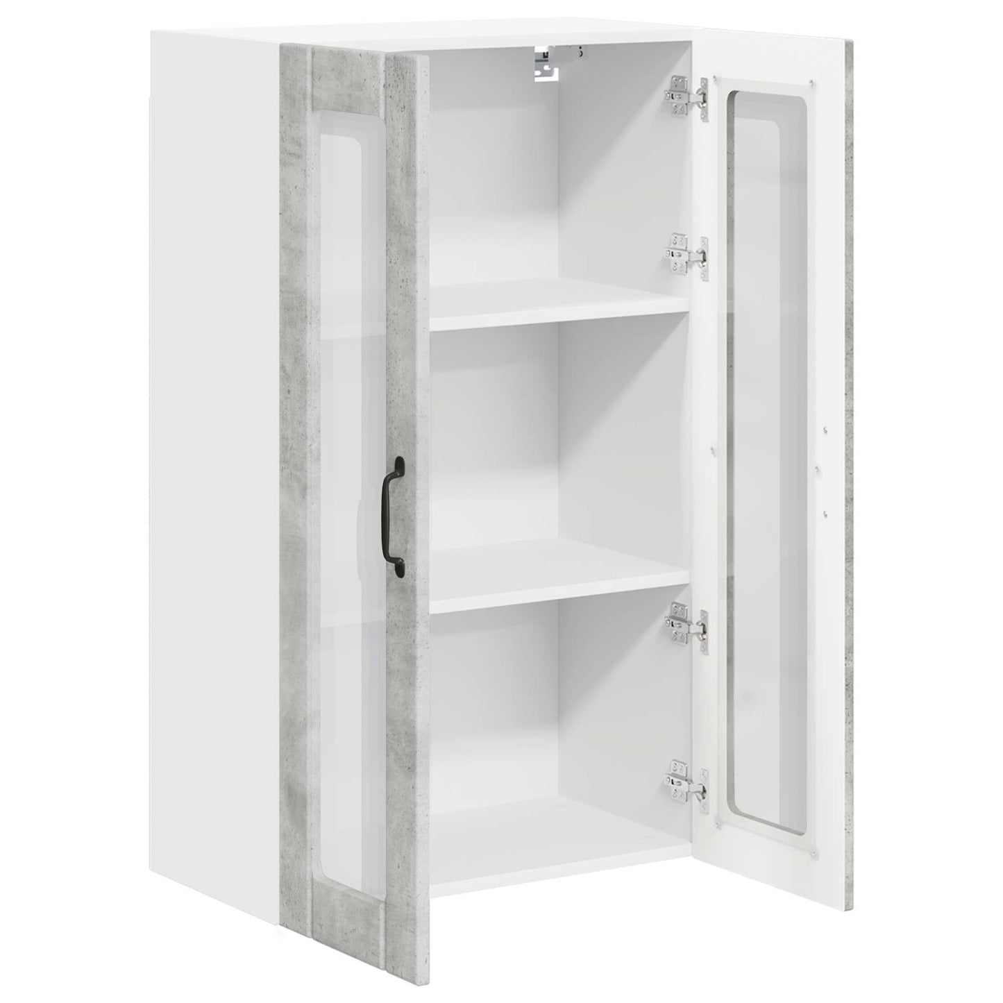 Pensile cucina con porta Grigio cemento 60 x 31 x 100 cm