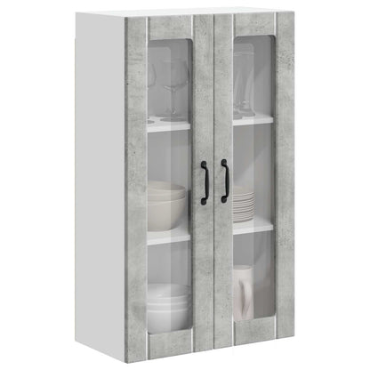 Pensile cucina con porta Grigio cemento 60 x 31 x 100 cm