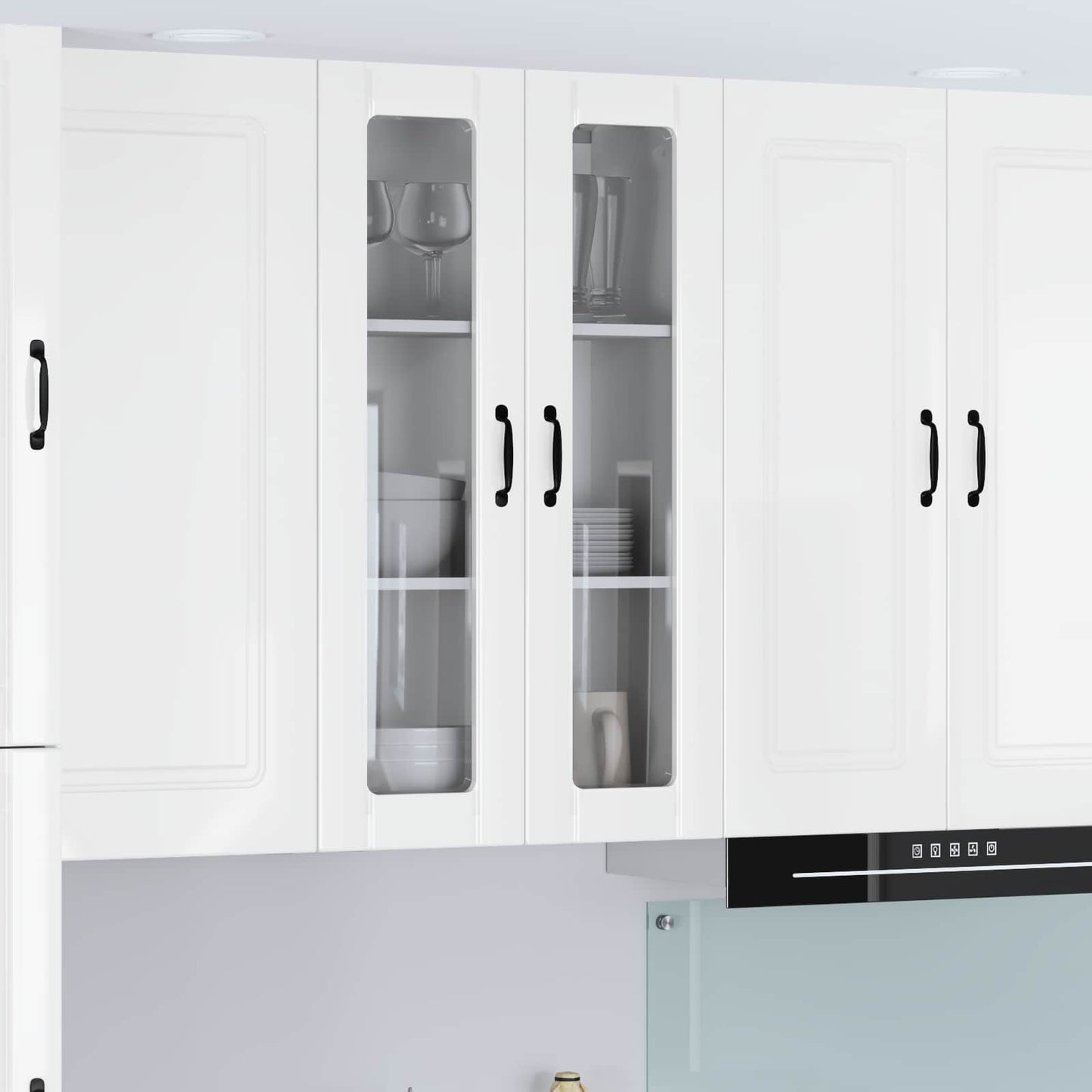 Pensile cucina Bianco Lucido 60 x 31 x 100 cm Legno multistrato