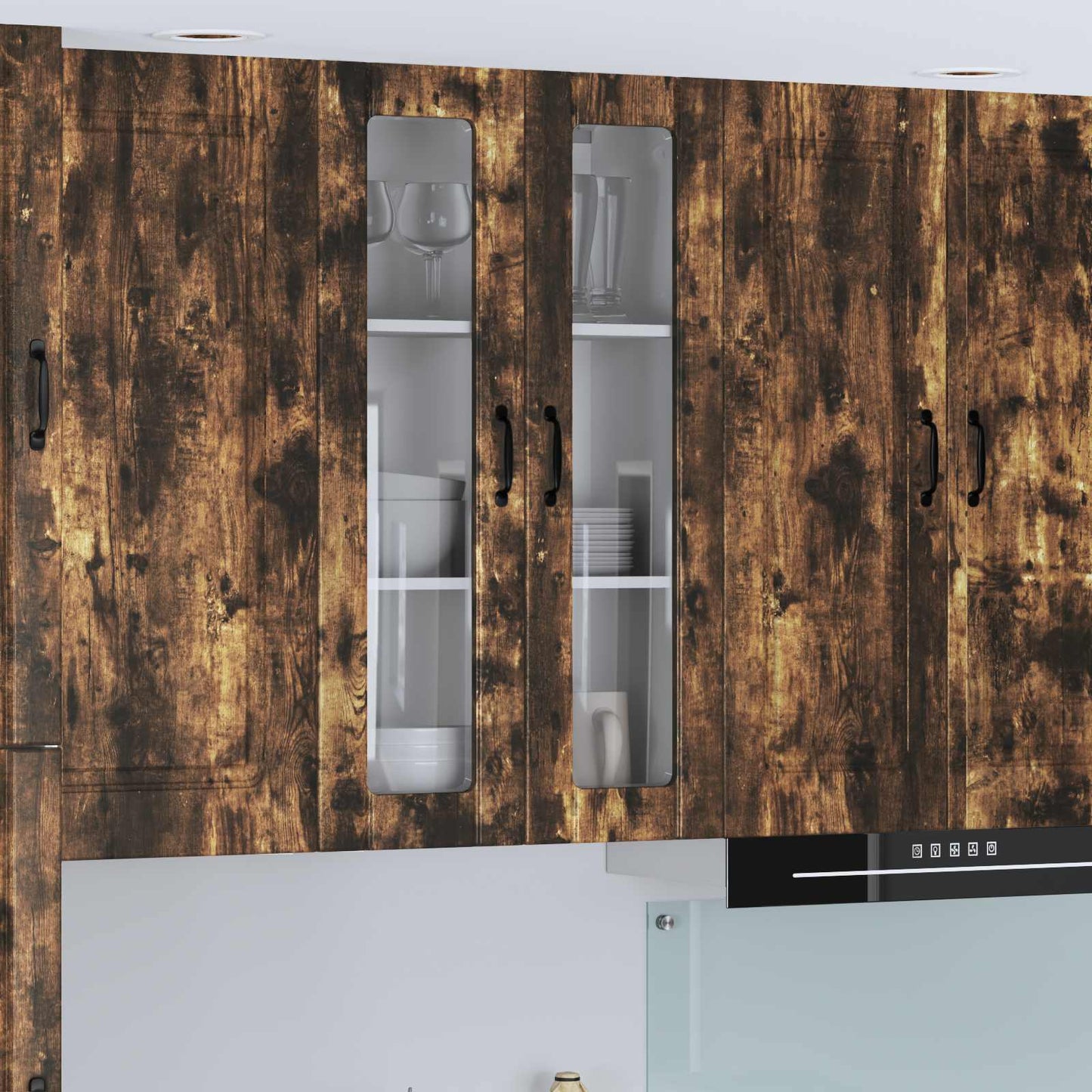 Pensile cucina Rovere fumÃ© 60 x 31 x 100 cm Legno multistrato