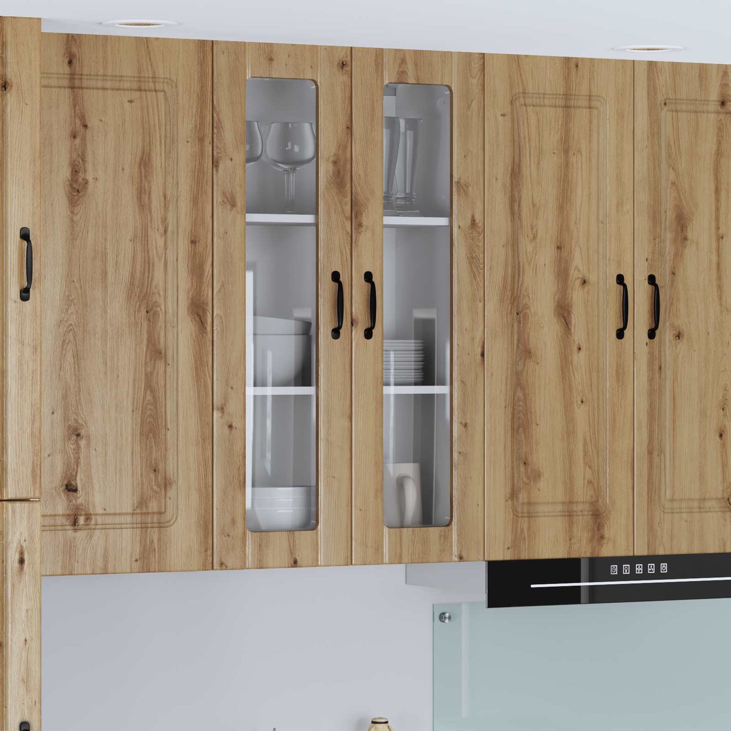Pensile cucina con porta Rovere artigianale 60 x 31 x 100 cm