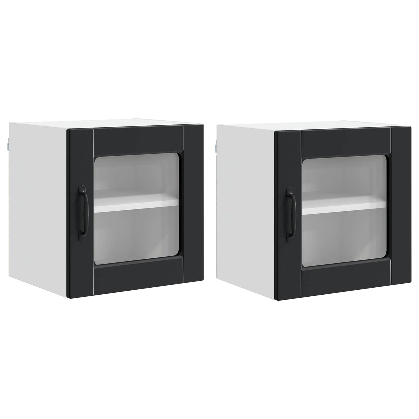 Mobile da cucina 2 pcs Nero 40 x 31 x 40 cm Legno multistrato