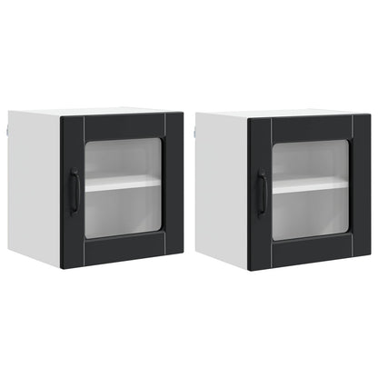 Mobile da cucina 2 pcs Nero 40 x 31 x 40 cm Legno multistrato