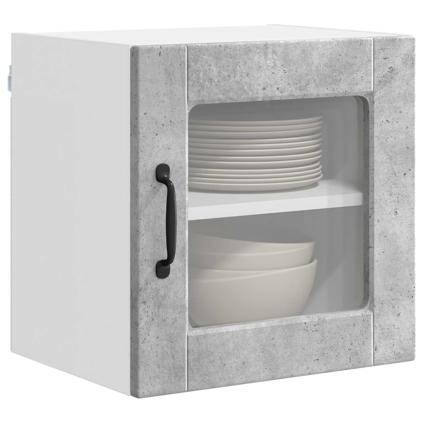 Mobile da cucina con porta 2 pcs Grigio cemento 40 x 31 x 40 cm
