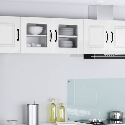 Mobile da cucina con porta 2 pcs Bianco Lucido 40 x 31 x 40 cm
