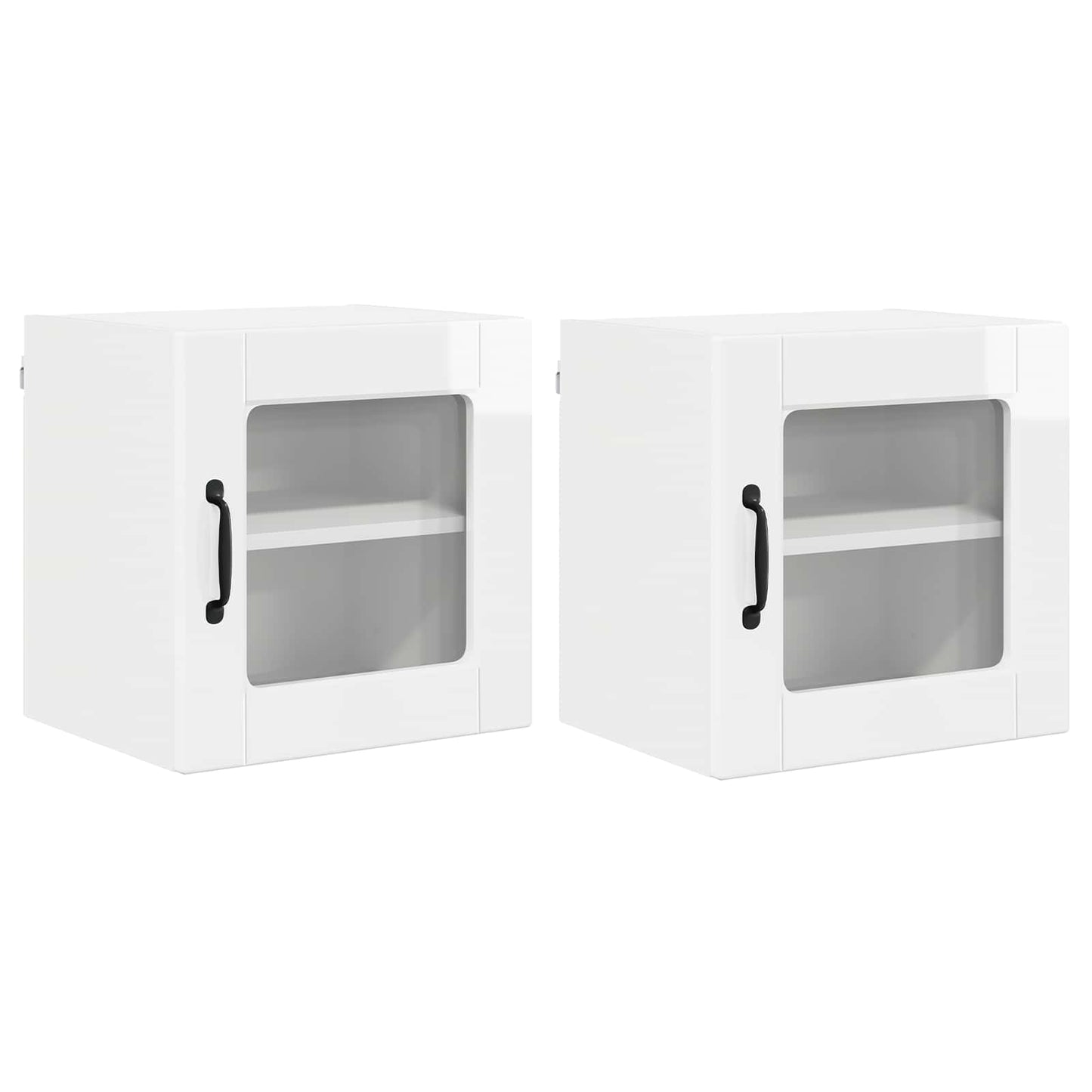 Mobile da cucina con porta 2 pcs Bianco Lucido 40 x 31 x 40 cm