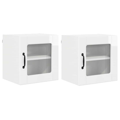 Mobile da cucina con porta 2 pcs Bianco Lucido 40 x 31 x 40 cm