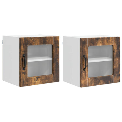 Mobile da cucina con porta 2 pcs Rovere fumÃ© 40 x 31 x 40 cm