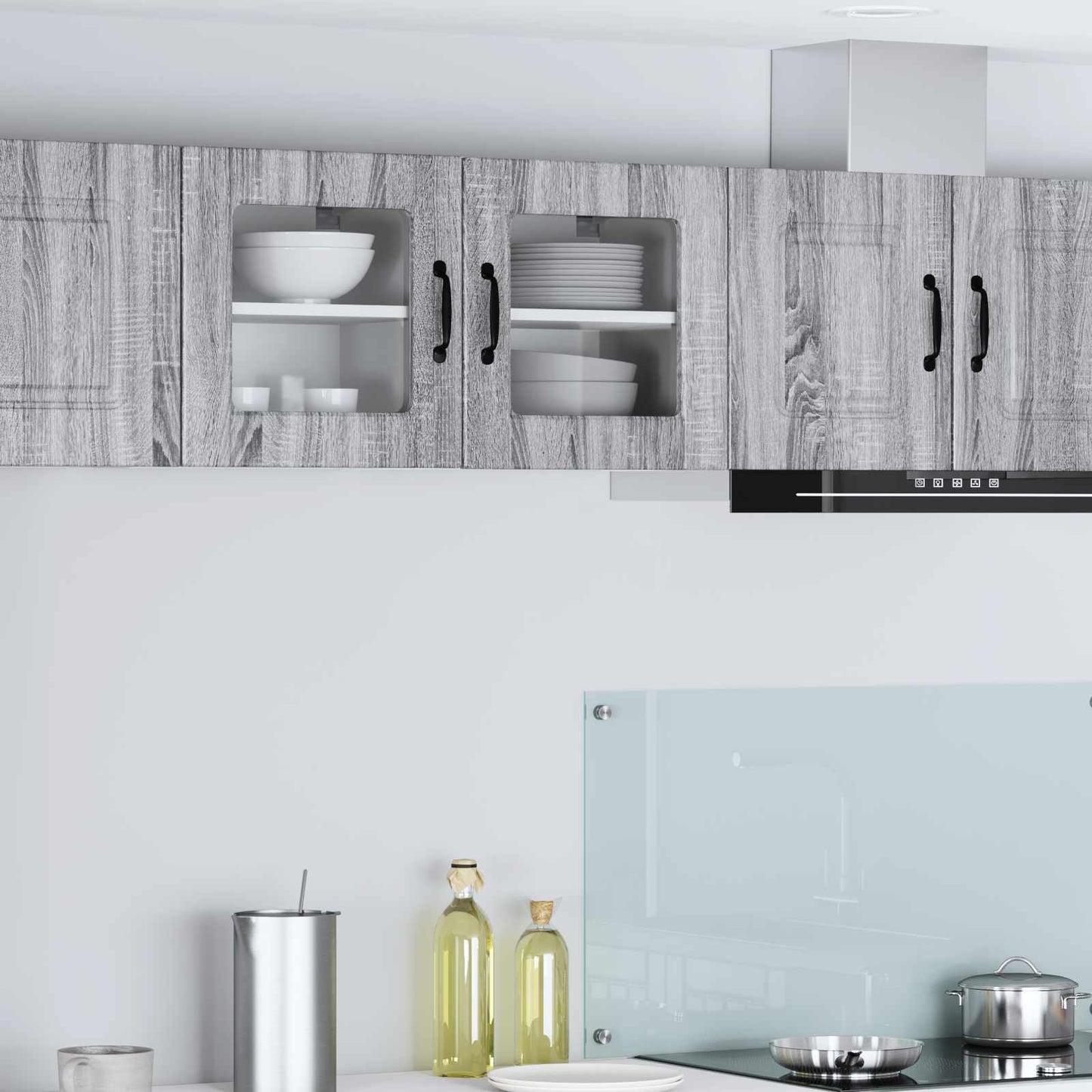 Mobile da cucina con porta 2 pcs Grigio Sonoma 40 x 31 x 40 cm