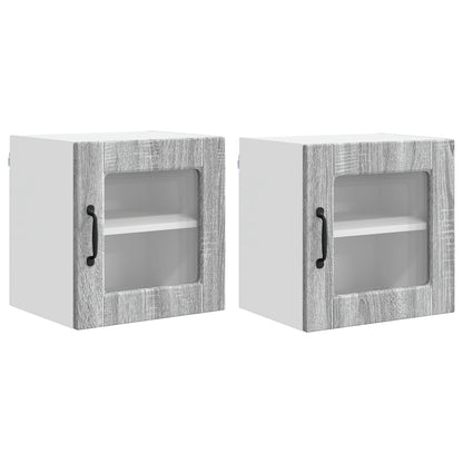 Mobile da cucina con porta 2 pcs Grigio Sonoma 40 x 31 x 40 cm