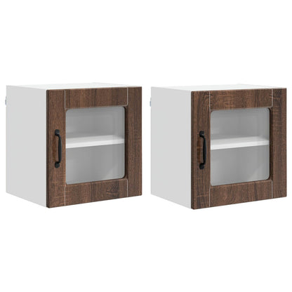 Mobile da cucina con porta 2 pcs Rovere Marrone 40 x 31 x 40 cm