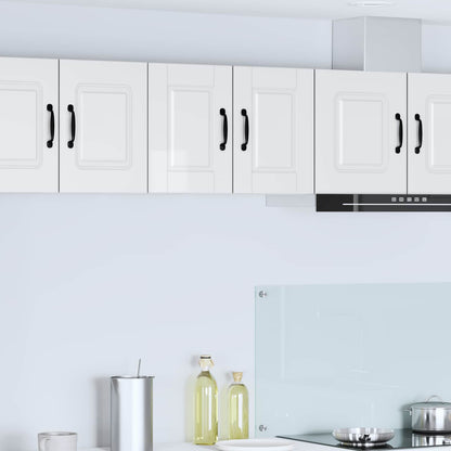 Mobile da cucina con porta 2 pcs Bianco Lucido 30 x 31 x 40 cm