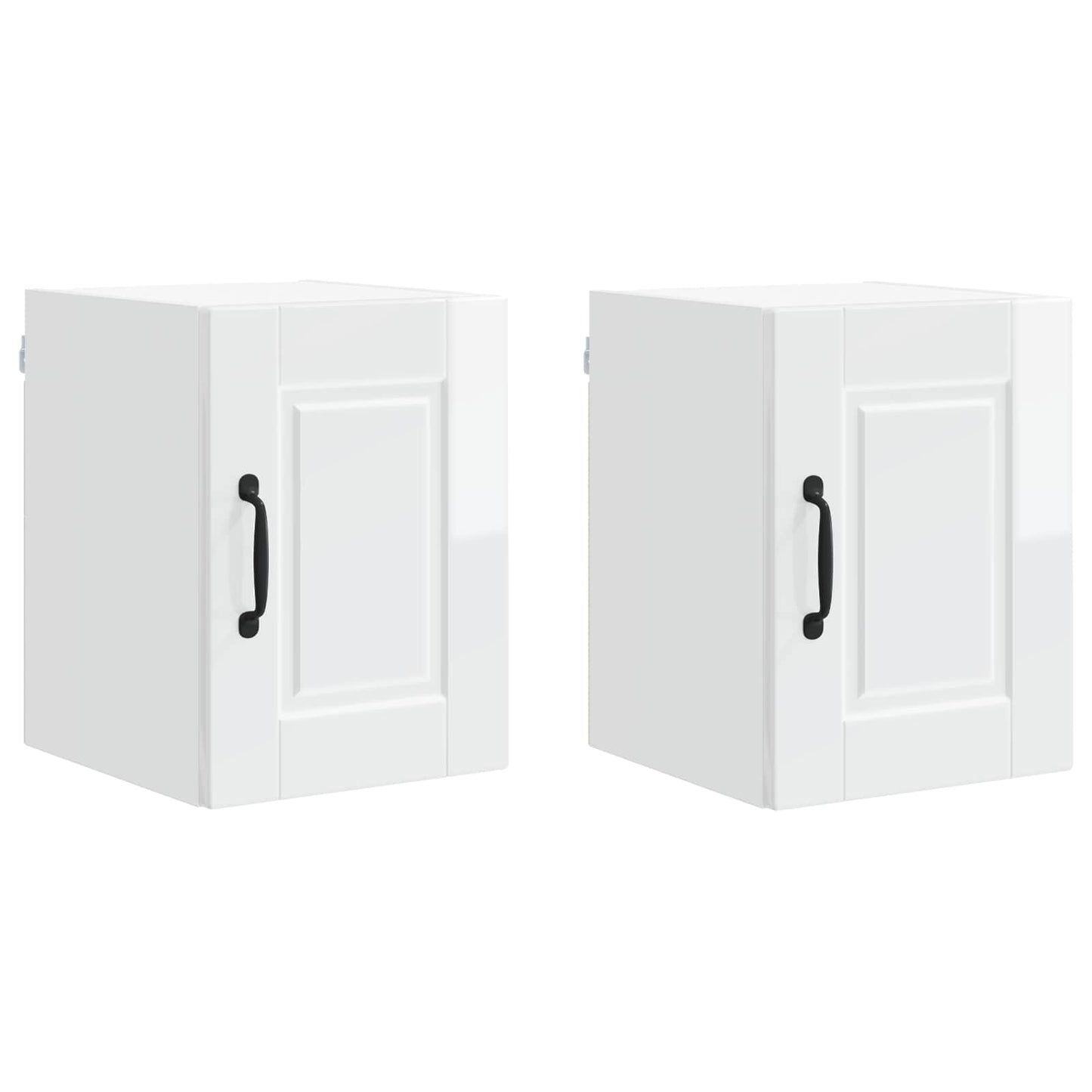 Mobile da cucina con porta 2 pcs Bianco Lucido 30 x 31 x 40 cm
