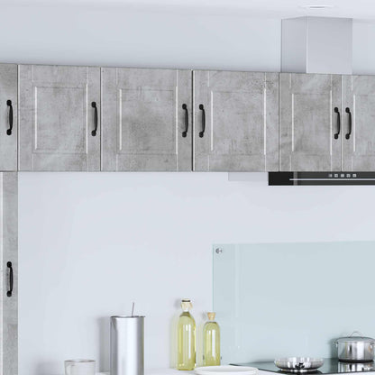 Mobile da cucina con porta 2 pcs Grigio cemento 40 x 31 x 40 cm