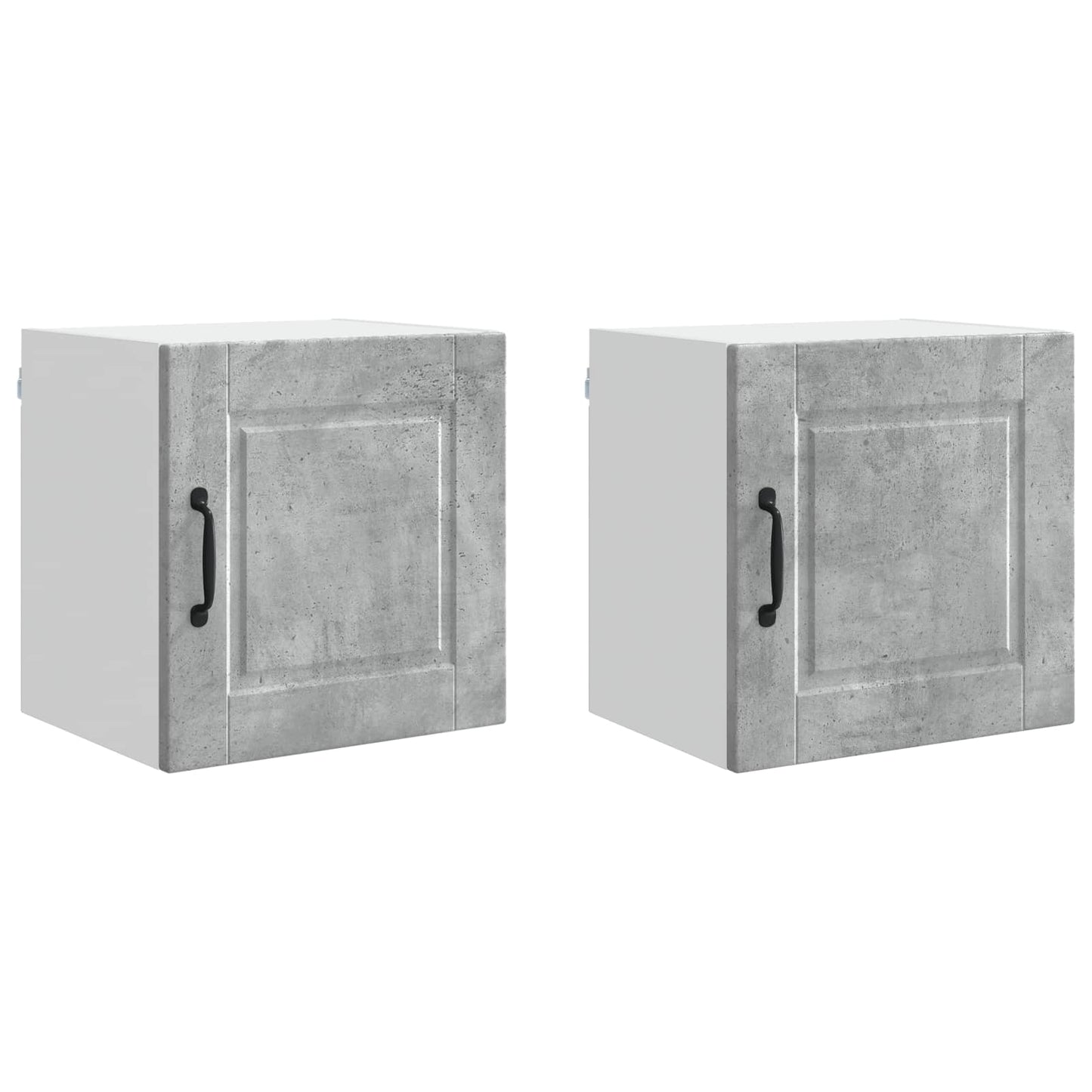 Mobile da cucina con porta 2 pcs Grigio cemento 40 x 31 x 40 cm