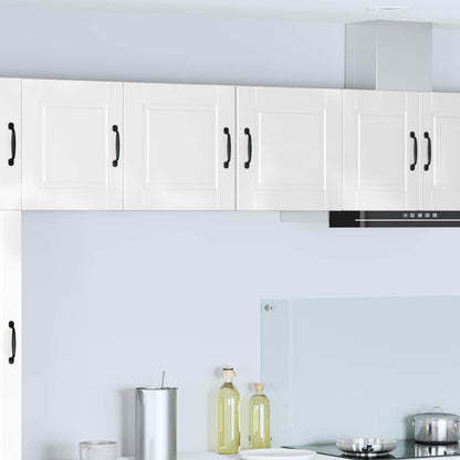 Mobile da cucina con porta 2 pcs Bianco Lucido 40 x 31 x 40 cm