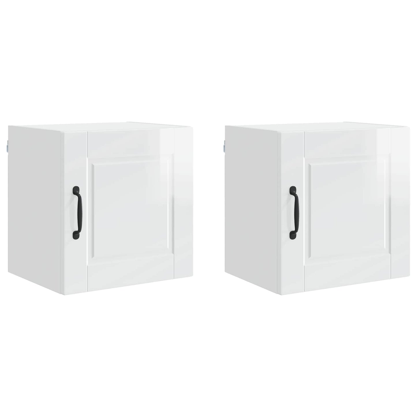 Mobile da cucina con porta 2 pcs Bianco Lucido 40 x 31 x 40 cm
