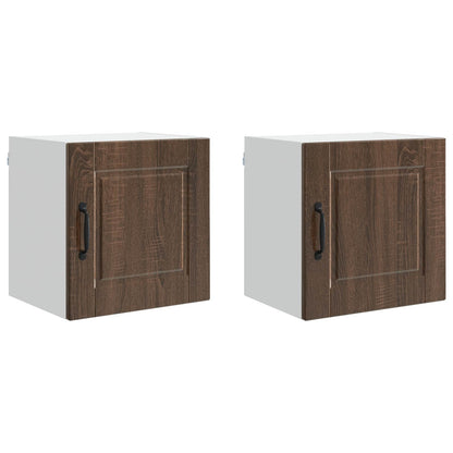Mobile da cucina con porta 2 pcs Rovere Marrone 40 x 31 x 40 cm