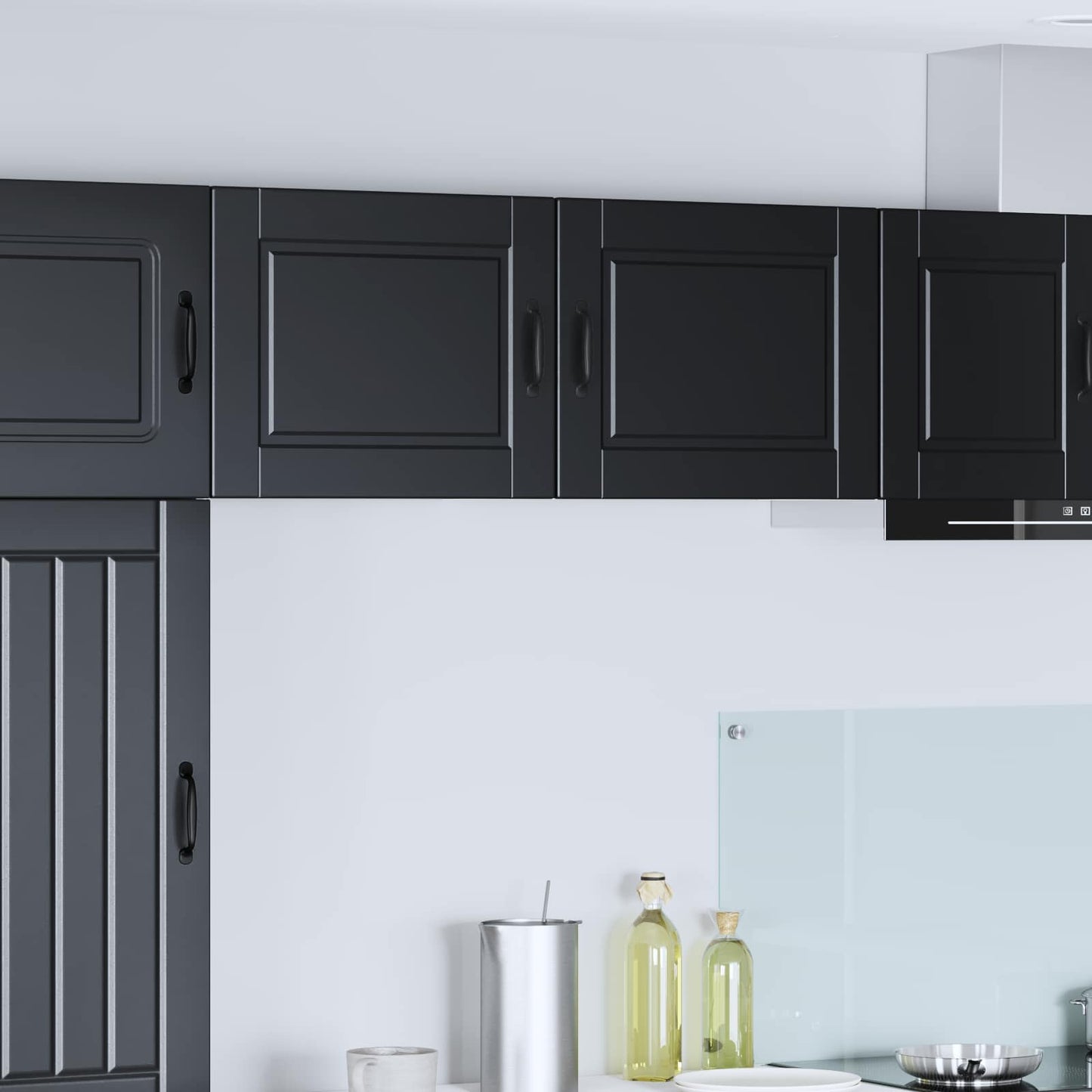 Mobile da cucina 2 pcs Nero 50 x 31 x 40 cm Legno multistrato