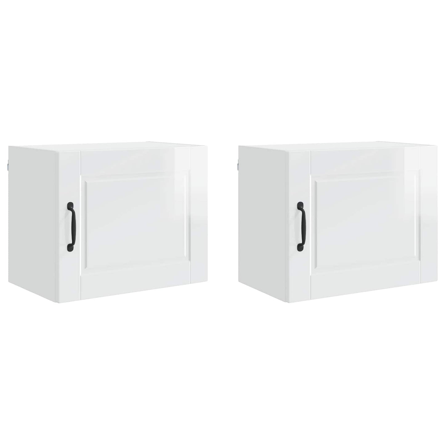 Mobile da cucina con porta 2 pcs Bianco Lucido 50 x 31 x 40 cm