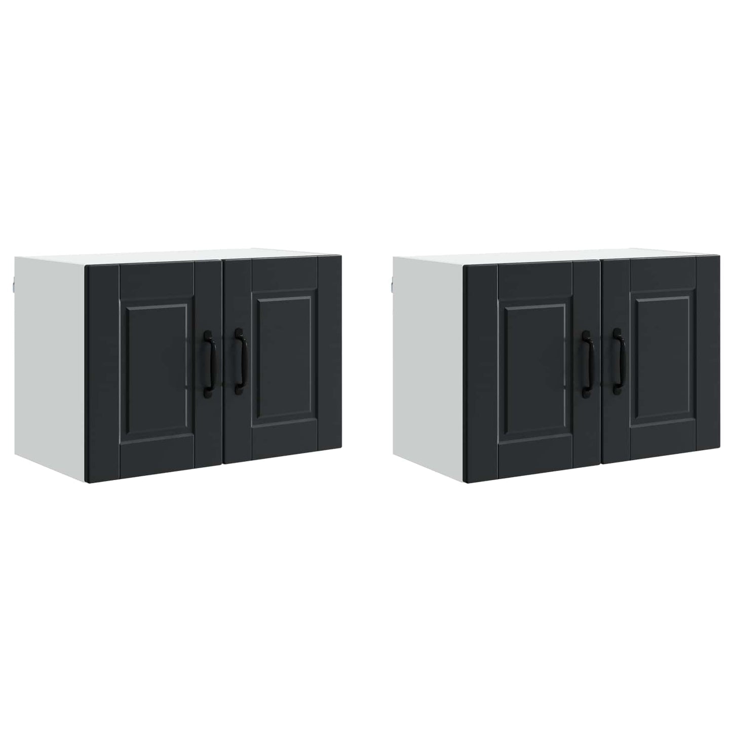 Mobile da cucina 2 pcs Nero 60 x 31 x 40 cm Legno multistrato