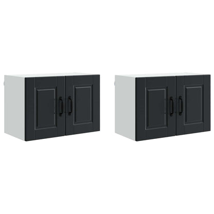 Mobile da cucina 2 pcs Nero 60 x 31 x 40 cm Legno multistrato