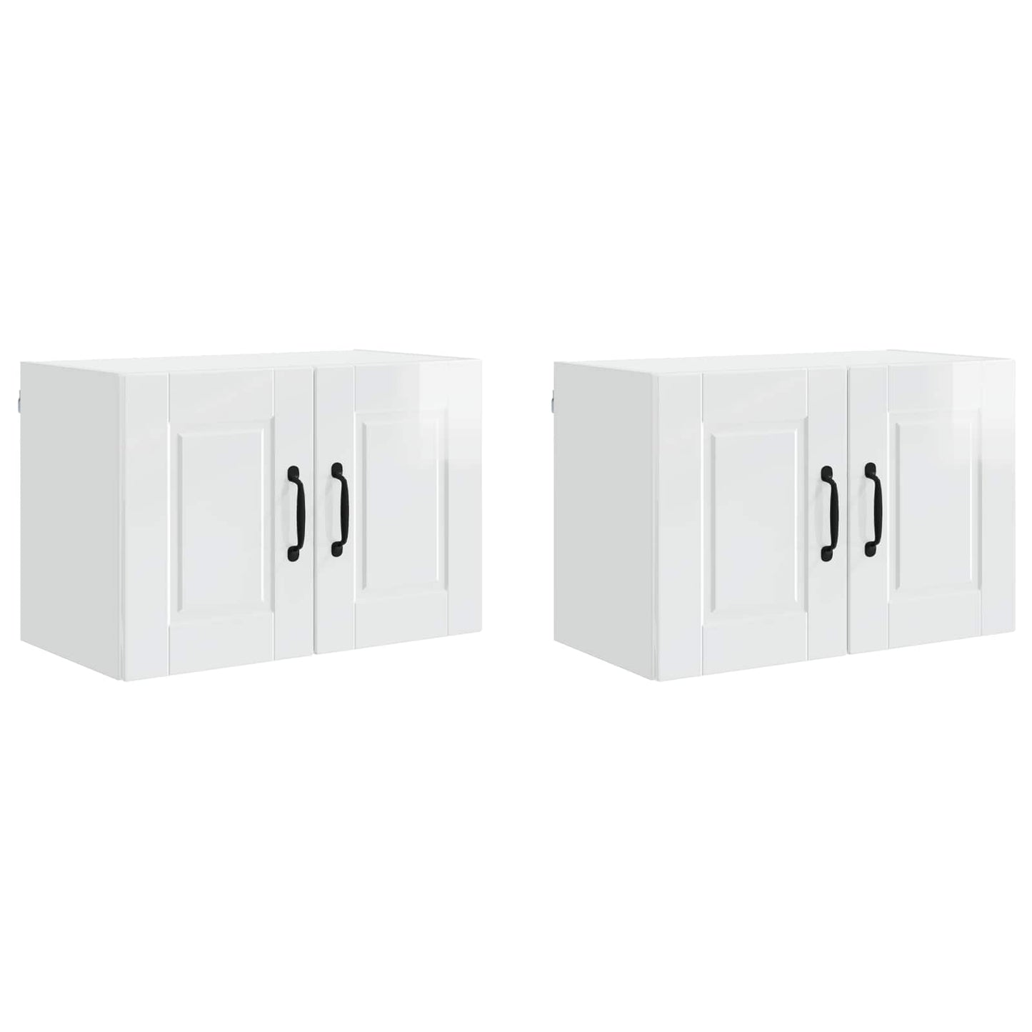 Mobile da cucina con porta 2 pcs Bianco Lucido 60 x 31 x 40 cm