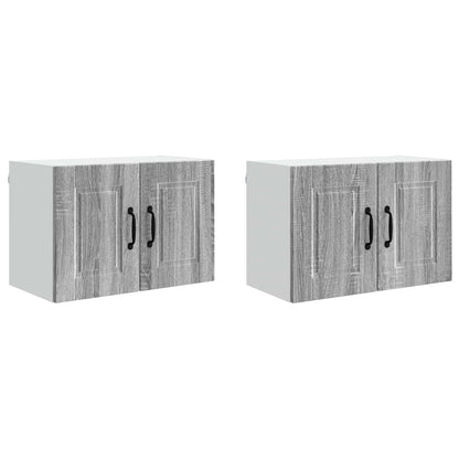 Mobile da cucina con porta 2 pcs Grigio Sonoma 60 x 31 x 40 cm