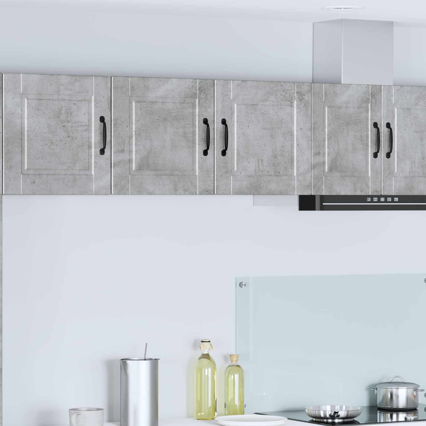 Mobile da cucina con lo scaffale Grigio cemento 80 x 31 x 40 cm