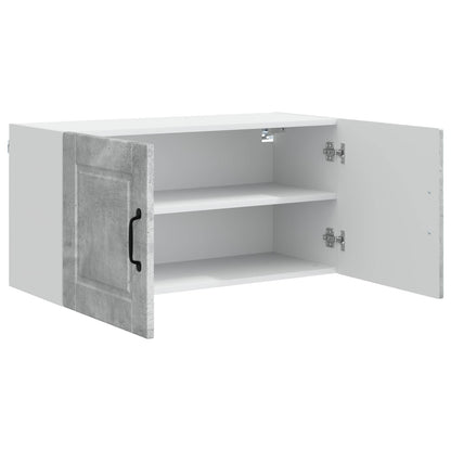 Mobile da cucina con lo scaffale Grigio cemento 80 x 31 x 40 cm