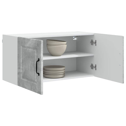 Mobile da cucina con lo scaffale Grigio cemento 80 x 31 x 40 cm