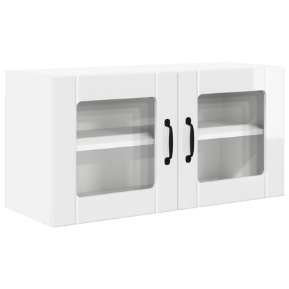 Mobile da cucina con lo scaffale Bianco Lucido 80 x 31 x 40 cm