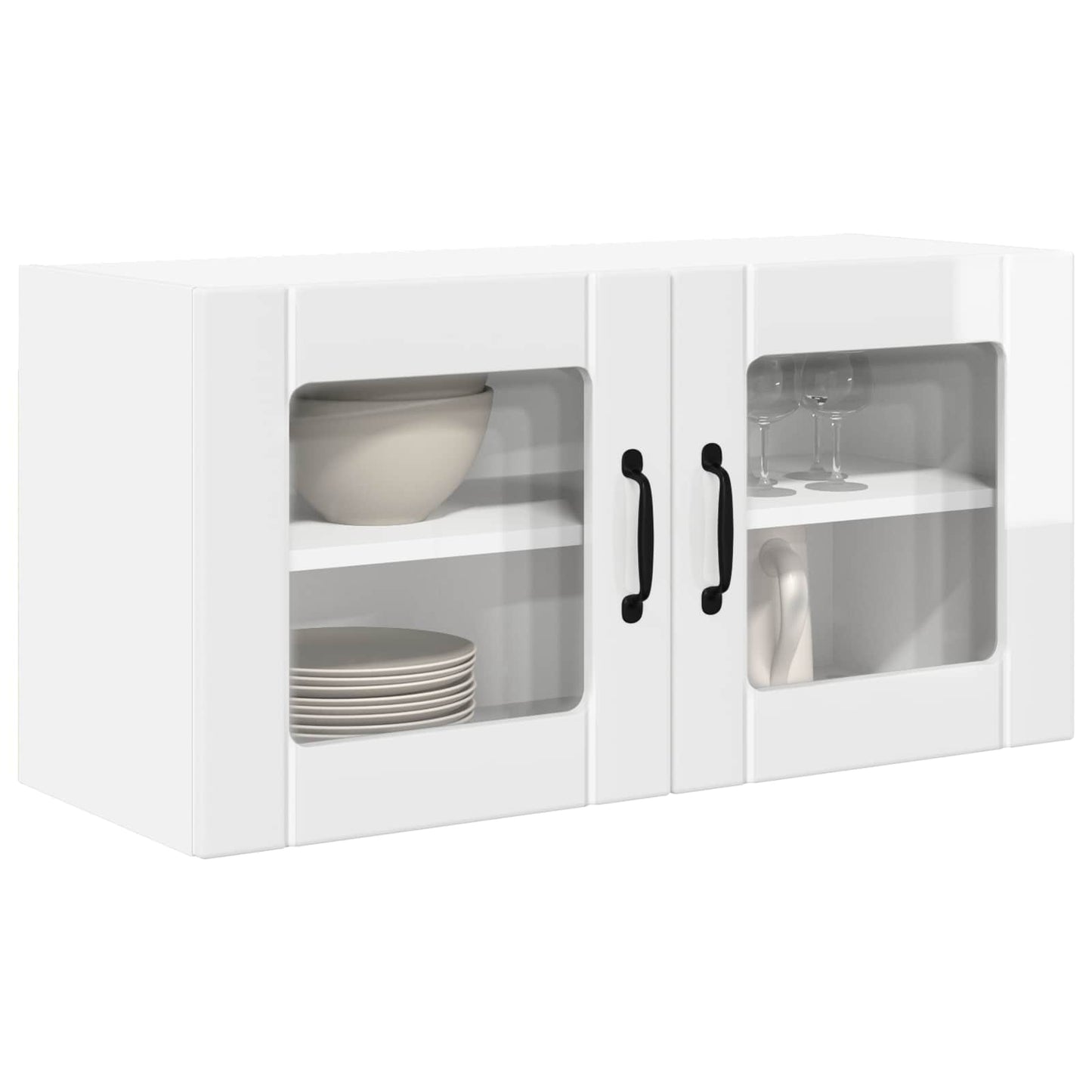 Mobile da cucina con lo scaffale Bianco Lucido 80 x 31 x 40 cm