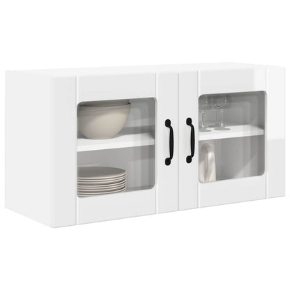 Mobile da cucina con lo scaffale Bianco Lucido 80 x 31 x 40 cm