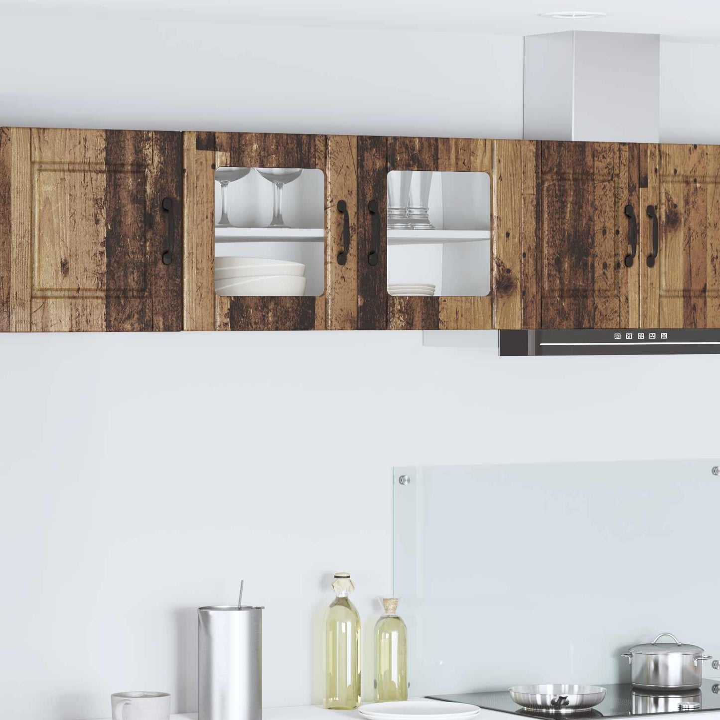 Mobile da cucina con lo scaffale Legno vecchio 80 x 31 x 40 cm