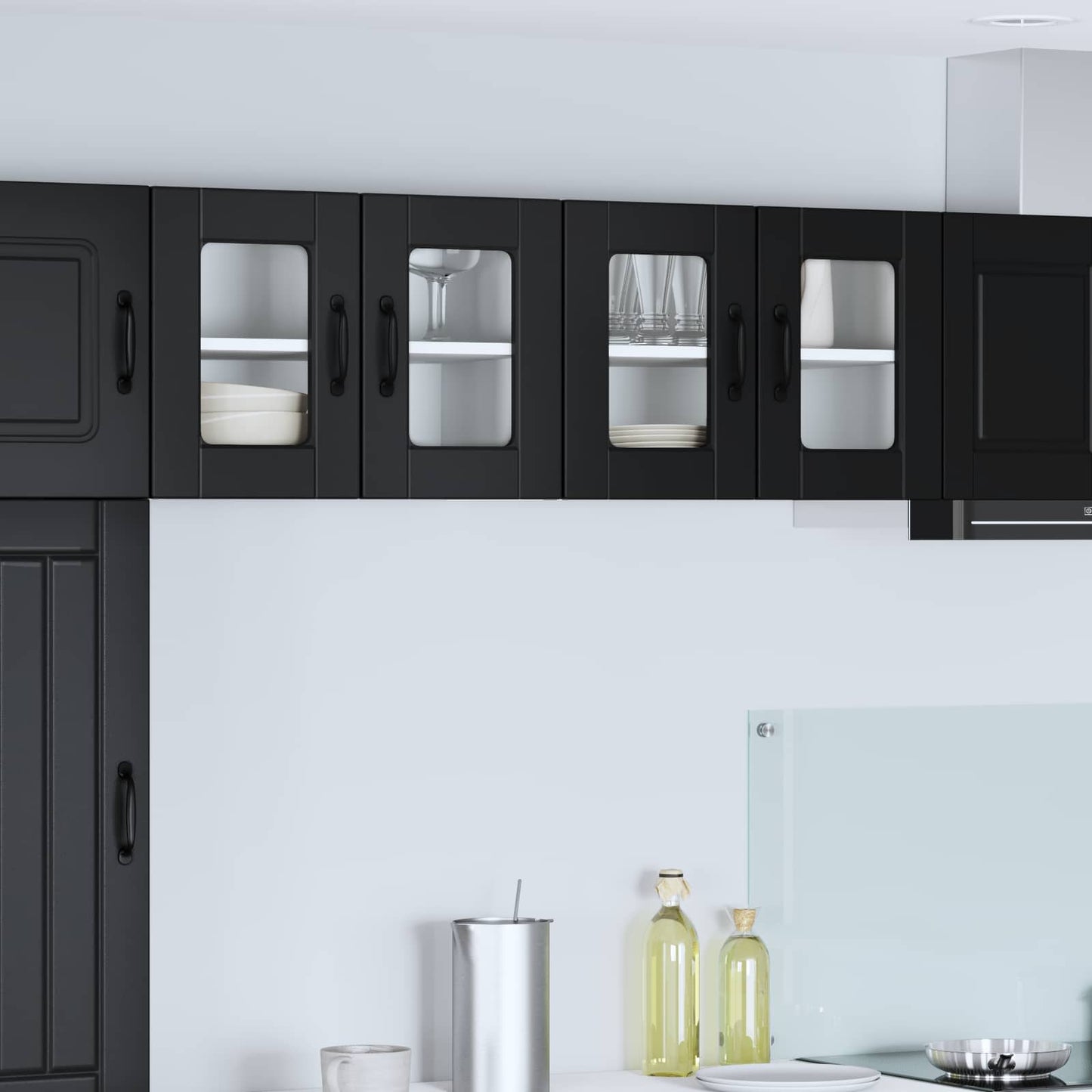 Mobile da cucina 2 pcs Nero 60 x 31 x 40 cm Legno multistrato