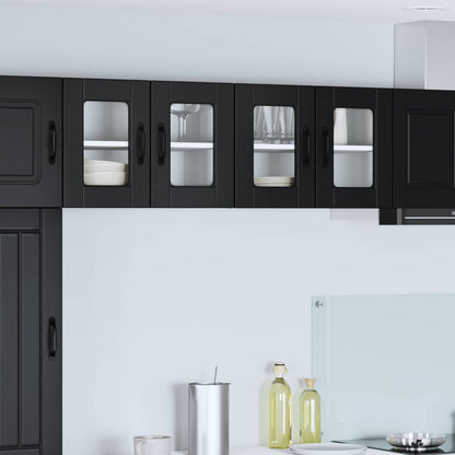 Mobile da cucina 2 pcs Nero 60 x 31 x 40 cm Legno multistrato