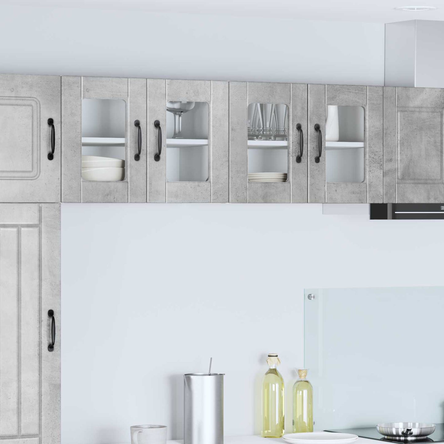 Mobile da cucina con lo scaffale Grigio cemento 60 x 31 x 40 cm