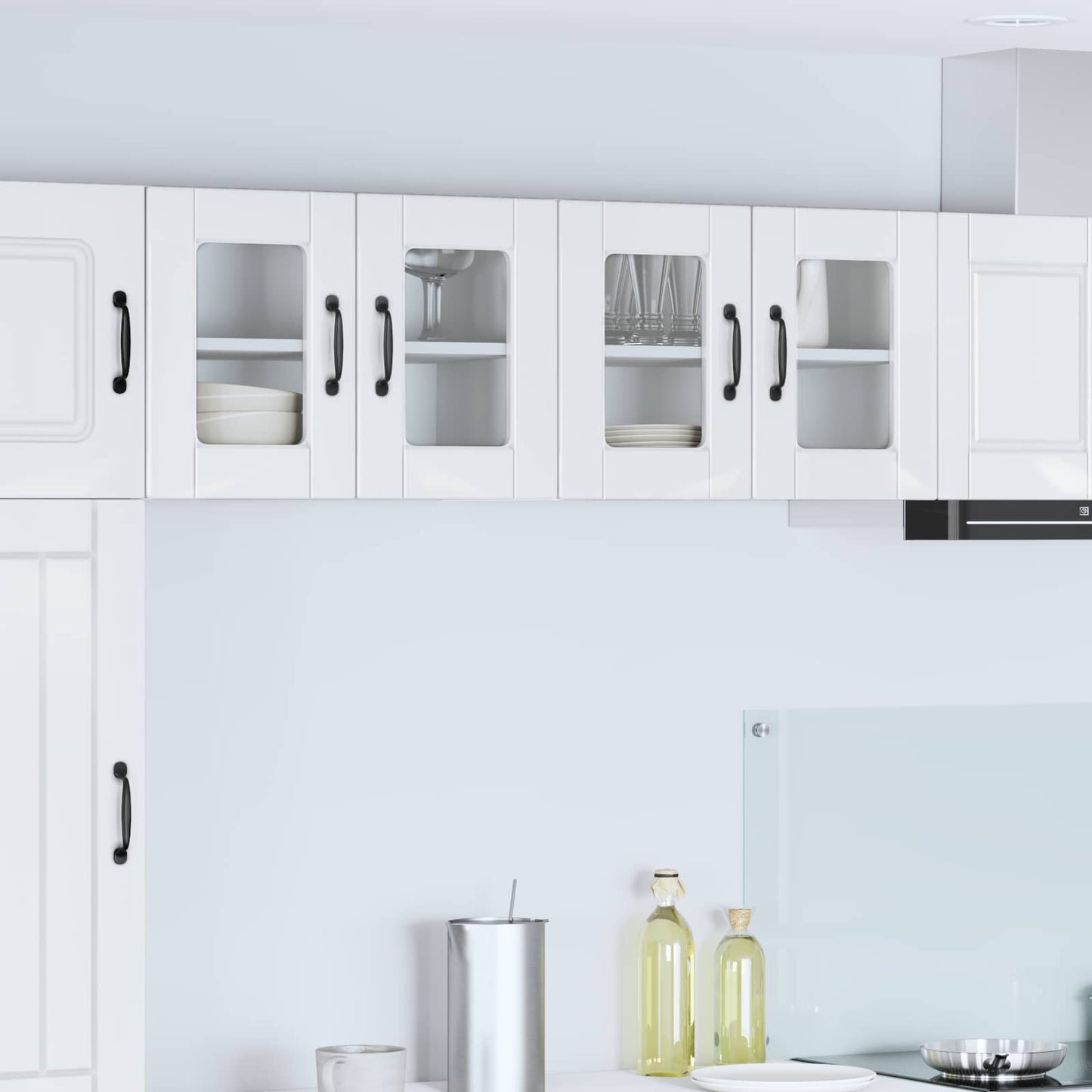 Mobile da cucina con porta 2 pcs Bianco Lucido 60 x 31 x 40 cm