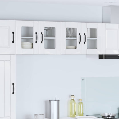Mobile da cucina con porta 2 pcs Bianco Lucido 60 x 31 x 40 cm
