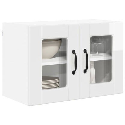 Mobile da cucina con porta 2 pcs Bianco Lucido 60 x 31 x 40 cm