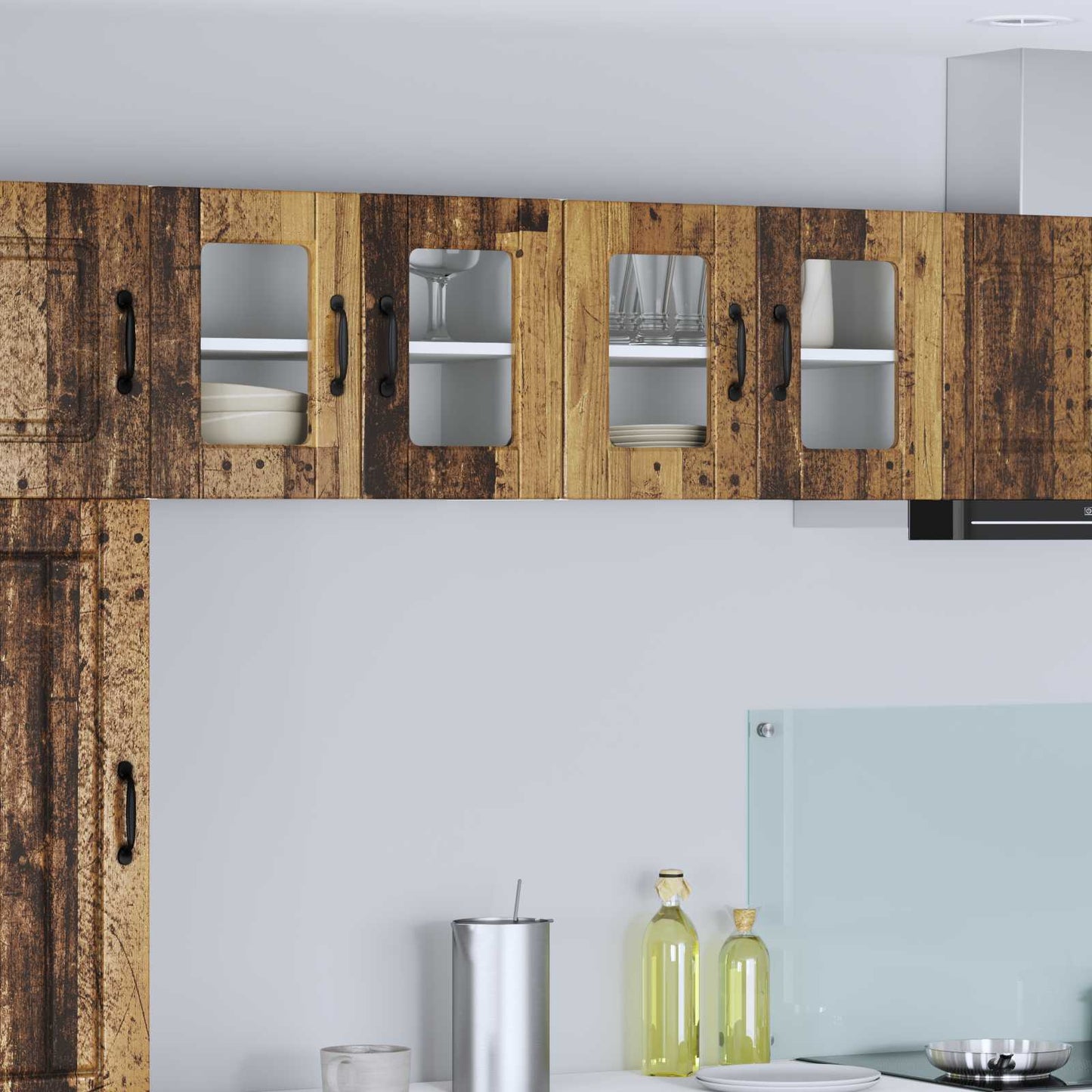 Mobile da cucina con porta 2 pcs Legno vecchio 60 x 31 x 40 cm