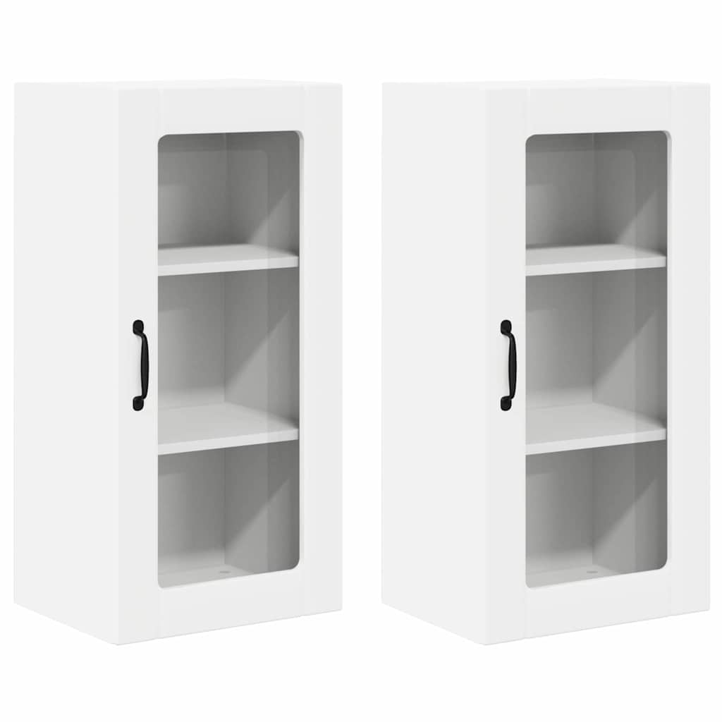 Mobile da cucina 2 pcs Bianco 40 x 31 x 80 cm Legno multistrato