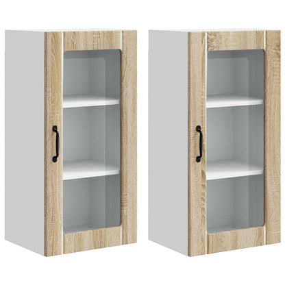 Mobile da cucina con porta 2 pcs Rovere Sonoma 40 x 31 x 80 cm