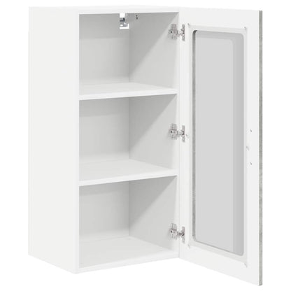 Mobile da cucina con lo scaffale Grigio cemento 40 x 31 x 80 cm