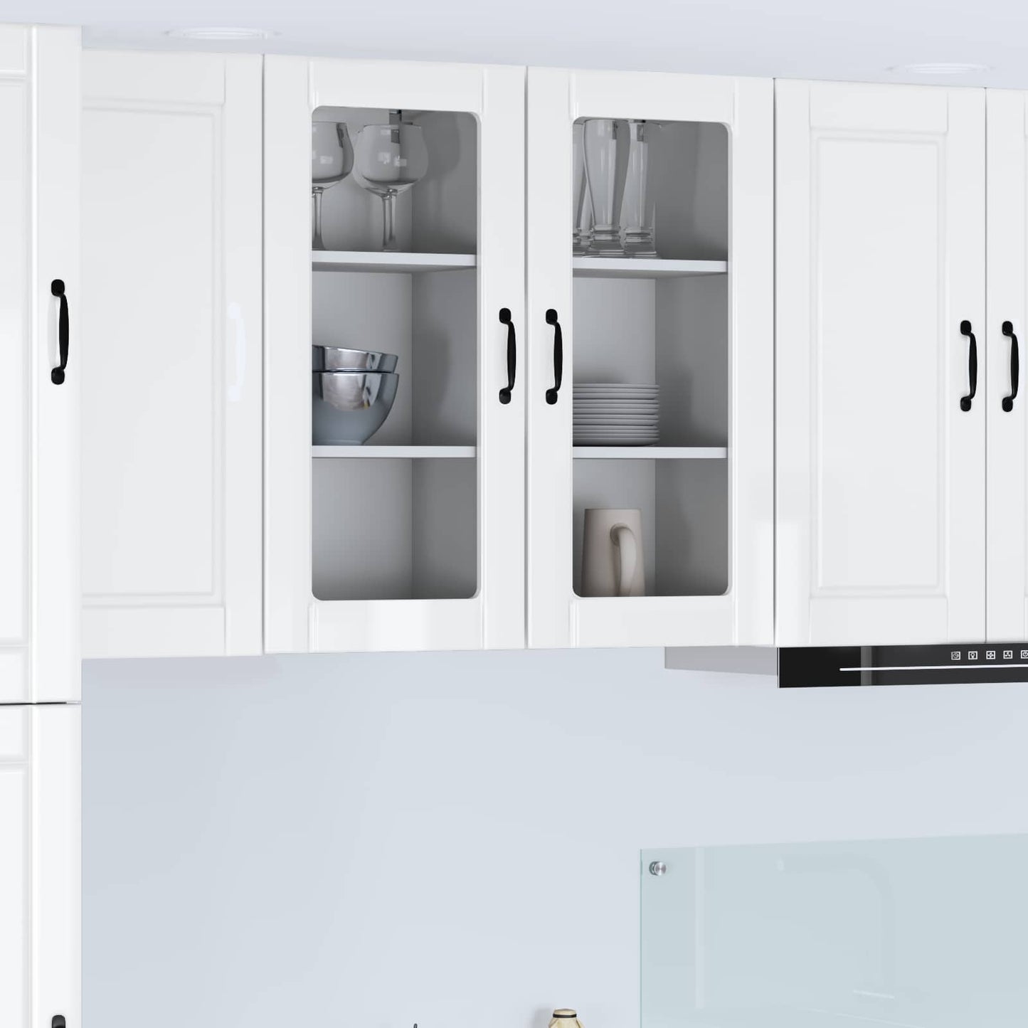Mobile da cucina con lo scaffale Bianco Lucido 40 x 31 x 80 cm