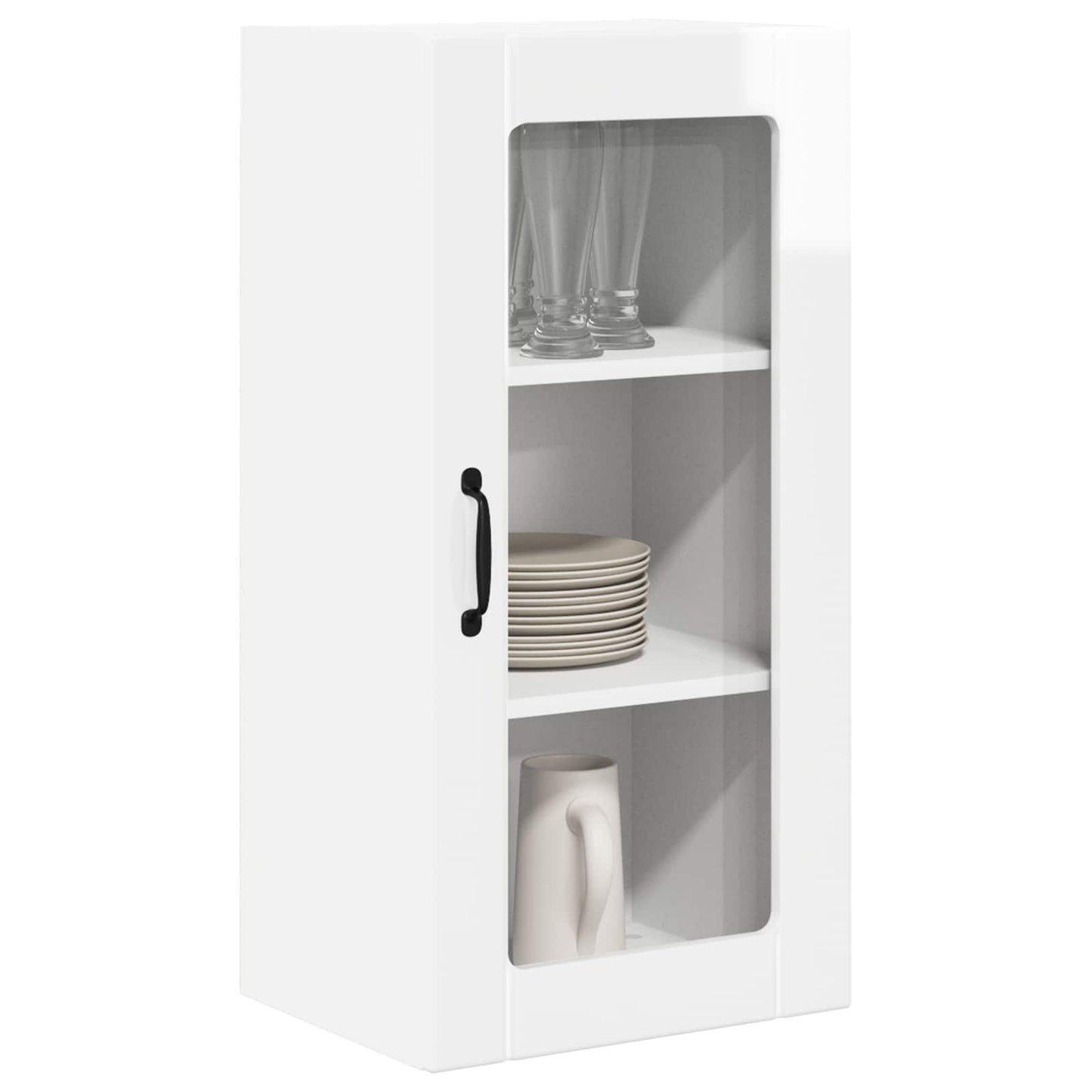 Mobile da cucina con lo scaffale Bianco Lucido 40 x 31 x 80 cm