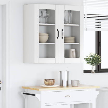 Mobile da cucina con porta 2 pcs Bianco Lucido 40 x 31 x 80 cm